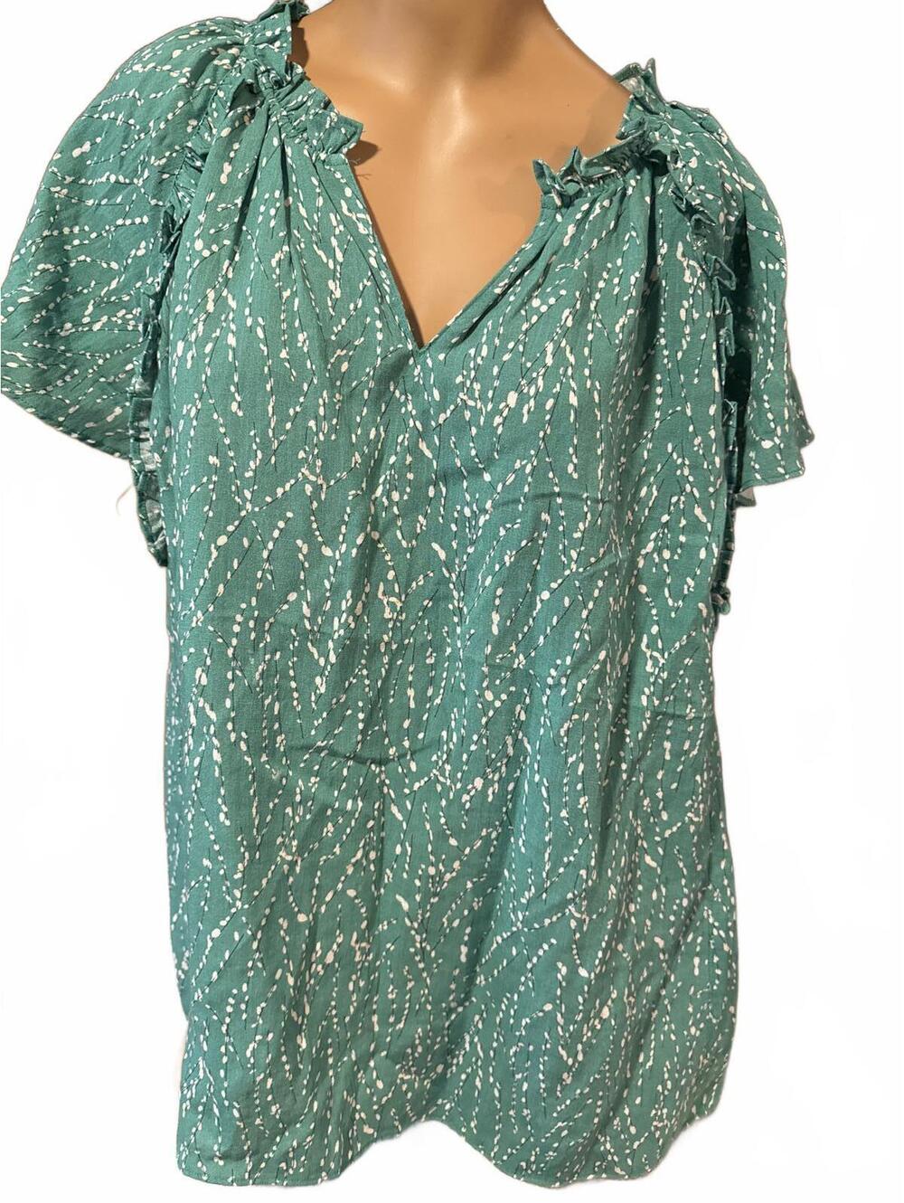 Jade Pullover Blouse M